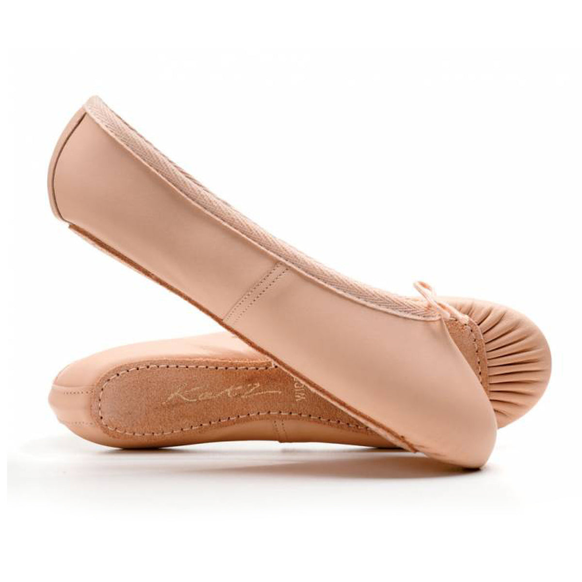 Leather Juliet Ballet Shoe - Light Pink (Child) main image 0