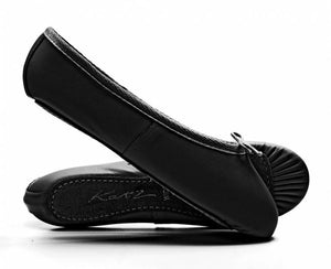 Ballet Shoes Black Leather - Child Sizes (Boys)